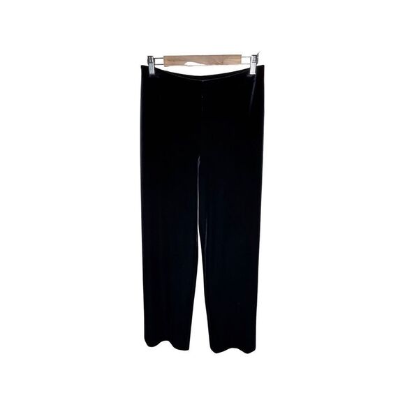 ALEX EVENINGS Black Velvet 3 Piece Outfit Size Medium Pants Large Tops - Picture 15 of 16